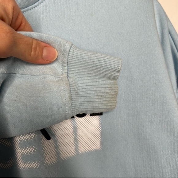 NORTH FACE WOMENS COORDINATES CROP DROP PULLOVER HOODIE Beta Blue XS - Picture 6 of 10